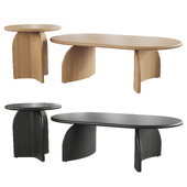 Lulu and Georgia – Ada Oval Coffee Table and Side Table Natural