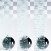 Glass 4K Materials V1-6 - 3 materials