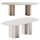 Saba Italia Teatro Magico Oval Table Separate bases