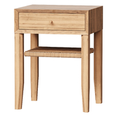 Bedside table Solid oak bedside table, Dawud