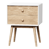 Bedside table Bedside table with 2 drawers JIMI