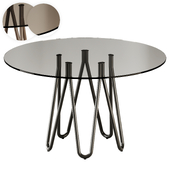 Casamania & Horm MEDUSE Round Glass table