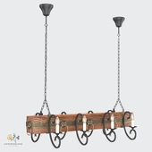 Chandelier Log/Beam RS180/8"Guinevere"