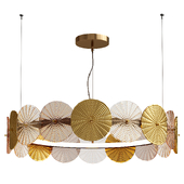 Dandelion Gold and Transparent Chandelier