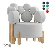 (OM) round chair "IKRA" Dofii