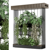 indoor plants in metal box _ Set hanging 1040