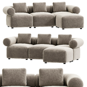 OFFO Modular fabric sofa By annud | design ARNAU REYNA