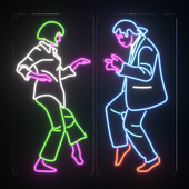 Neon panel - Pulp Fiction