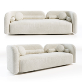 Casa Kay - Luna curved boucle sofa