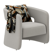 RH Gia open back armchair