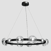 OM Chandelier Crystal Lux BOSQUE SP12 BLACK/TRANSPARENT