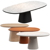 Allure O table by b&b italia