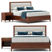 RH Gael upholstered panel bed