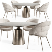Yoda Argile table Camilla armchair