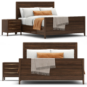 RH Gael panel bed