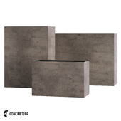 CONCRETIKA DEVIDER midnight planter collection OM