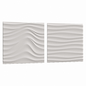 OM Gypsum 3D panel Wave model 002