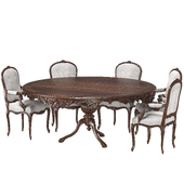 benjamin randolph french round table and chair art 732