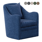 Loftus Upholstered Wide Swivel Arm Chair