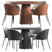 Table Anza and Chair Eamy Dining set