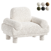 Fauteuil en bouclette Lilo