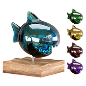 Shark Glass Decorative Model (5 color)