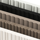 Set of milled MDF panels