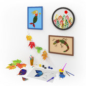 Creative table set for children's room