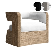 Hadley swivel lounge chair palecek