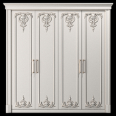 blk wood classical wardrobe art 005