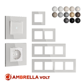 OM Frames for sockets and switches Ambrella Volt series Qube