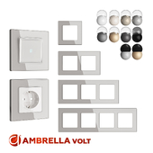 OM Frames for sockets and switches Ambrella Volt series Arctic