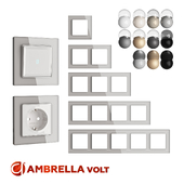 OM Frames for sockets and switches Ambrella Volt series Platos