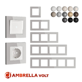 OM Frames for sockets and switches Ambrella Volt series Techno