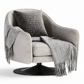 Performance Chenille Laila Swivel Chair