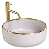 Basin with Gold Edge