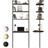 skdesign Loft shelving table with decor
