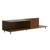 TV stand made of walnut veneer Zentar