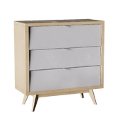 Chest of drawers Leslie Plywood White