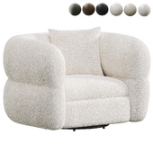 Swivel Lounge Chair Nouna Pearl