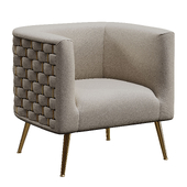 Cristen Velvet Barrel Chair