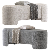 Banquette Taxes bouclé cappuccino