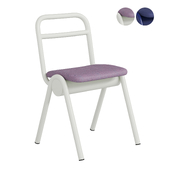 Metal chair with backrest Zum