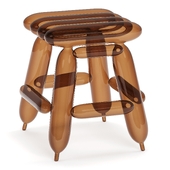 Designer glass chair Artemershov