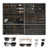 Jewelry organizers black set