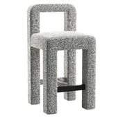 Hazel Boucle Counter Stool