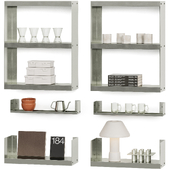 Decorative set with KIOSK48TH shelves
