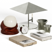 Decorative set with Parasol Lamp