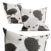 Decorative pillow with embroidery Lambs