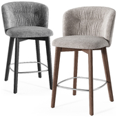 Calligaris Sweel wood stool